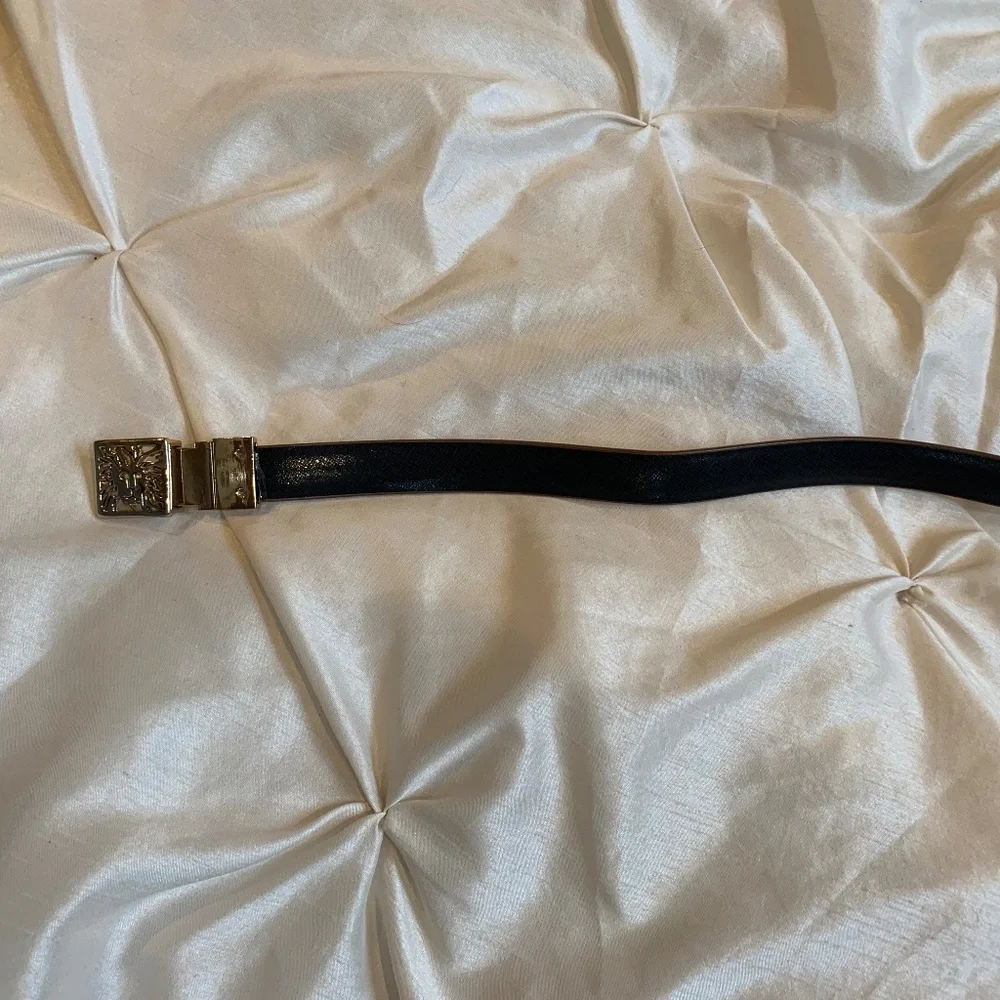 Anne Klein Tan/Black Reversible Belt sz M
